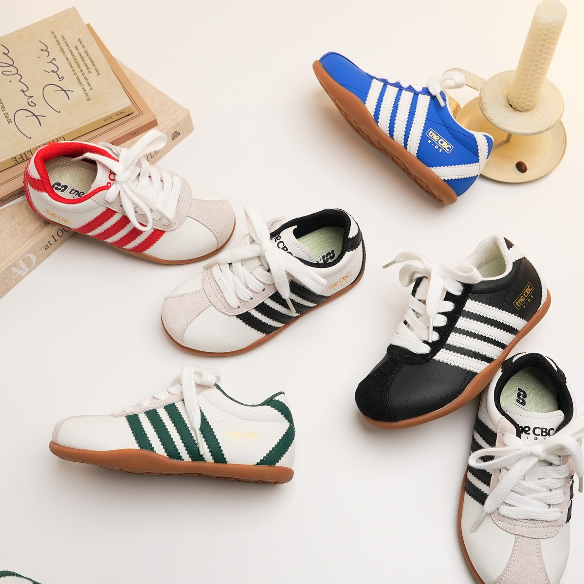 Xshx "British Retro" Kidsren's Forrest Gump Version of the German Training Waterproof Leather Spring & Fall Boys and Girls [Wenzhou Shoes]