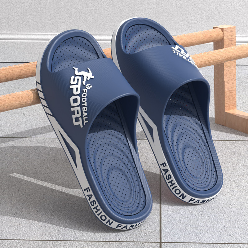 EVA Slippers Men's Summer Outer Wear Bathroom Bathing Non-Slip Household Super-plus size Wear-Resistant Sandals and Slippers for Men