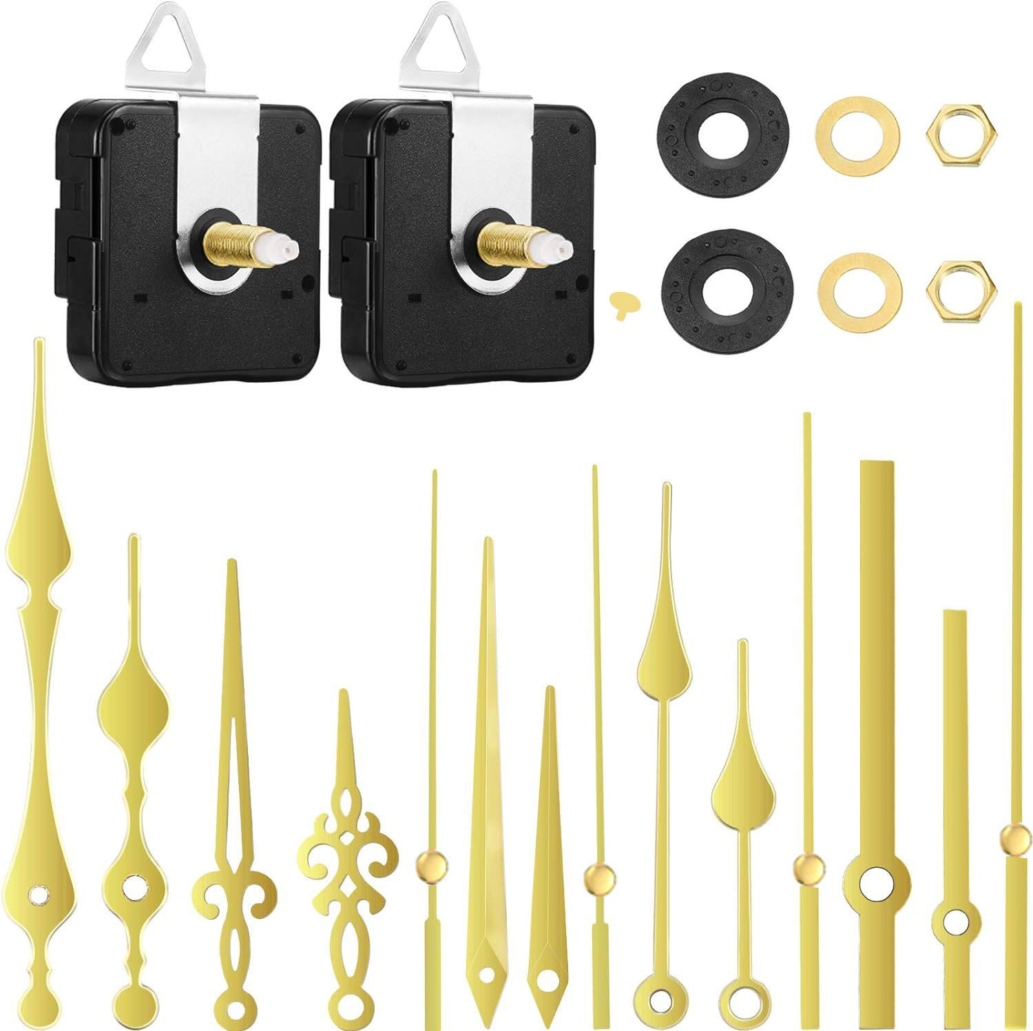Picture of Cross-border hot selling DIY clock movement mute wall clock accessories clock Wall watch core mechanism 2 Movement +5 sets of clock needle