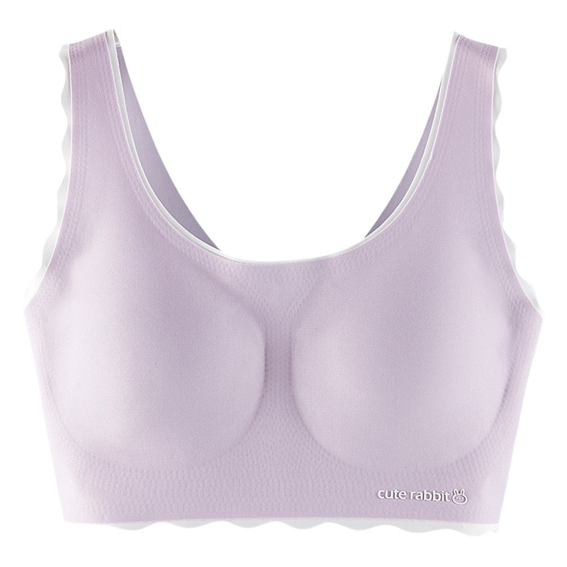 Developmental girls' underwear seamless tube top junior high school students wrapped chest breathable thin fixed vest girls' bra