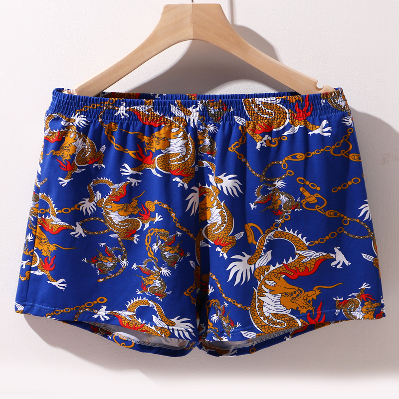 Picture of Loose Breathable Arrow Pants Cotton Men's Large Size Underwear Wholesale Home Youth Sleeping Shorts Simple Boxers