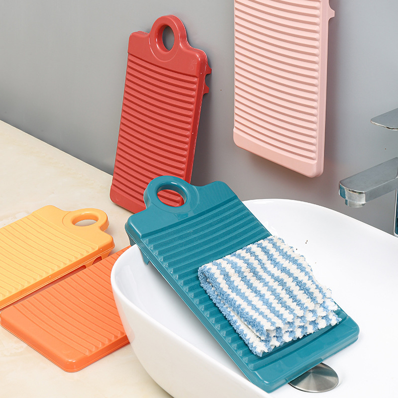 Small Washboard Wholesale Baby Laundry Plastic Anti-Slip with Card Slot Household Thickened Mini Washboard