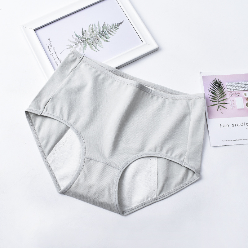 Picture of Women's Mid-waist cotton breathable physiological period underwear cotton bottom crotch anti-side leakage menstrual sanitary pants briefs