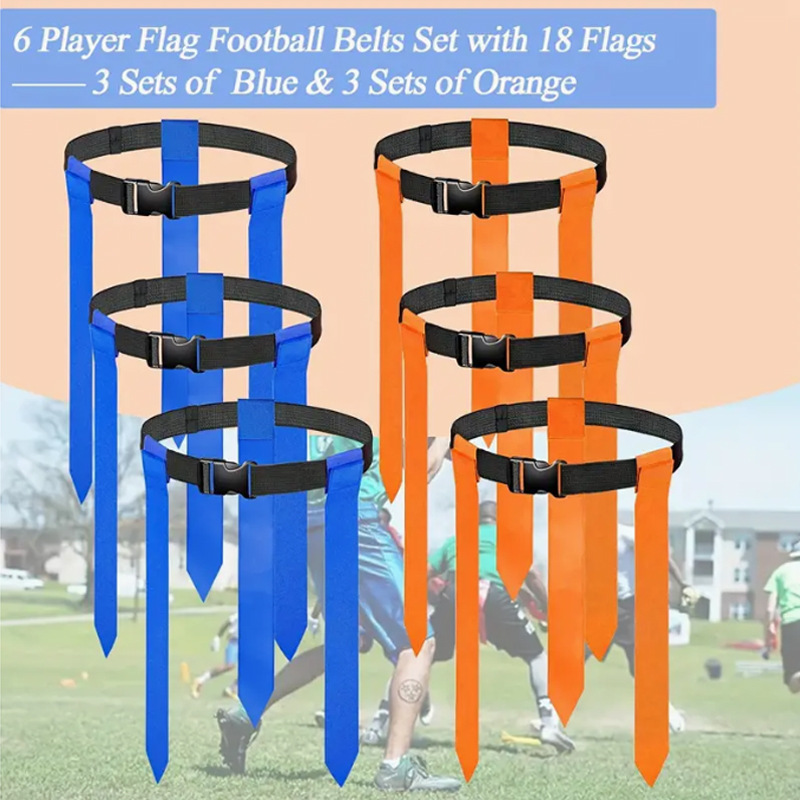 Rugby Belt Colorful Flag Belt Sports Competition Belt Children's Training Chasing Flag Running Training Belt