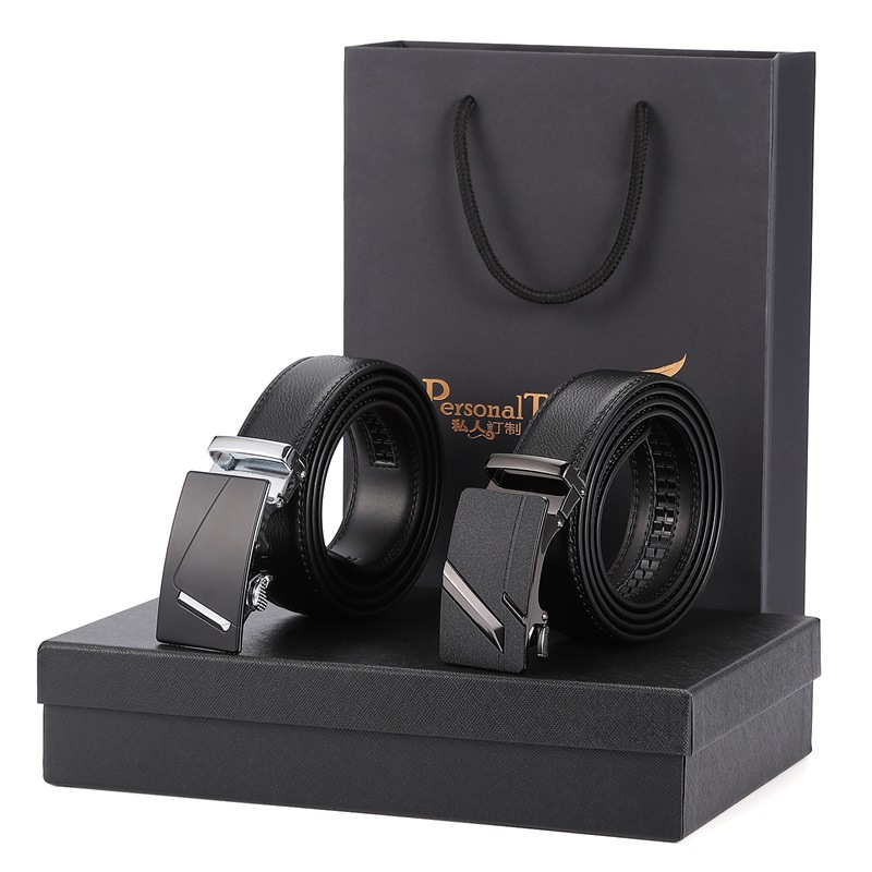 Picture of Gift Wallet Belt Set Corporate Business Men's Genuine Leather Logo Belt Men's Brand Belt Logo Customization