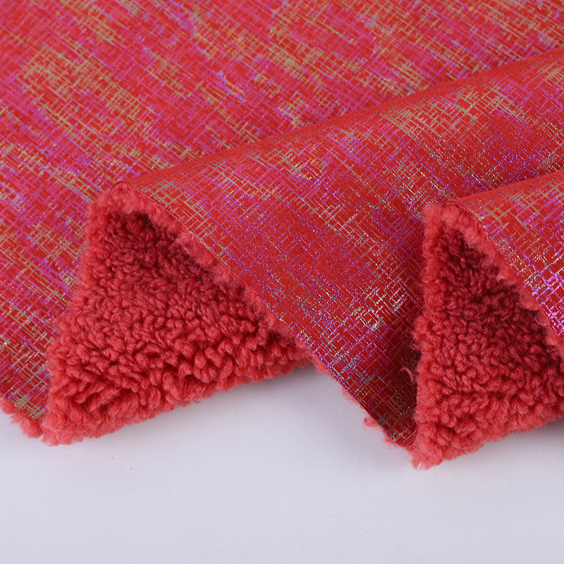 Picture of Local factory sells fur and wool integrated composite fabric lamb fleece autumn and winter coat children's clothing fashion fabric