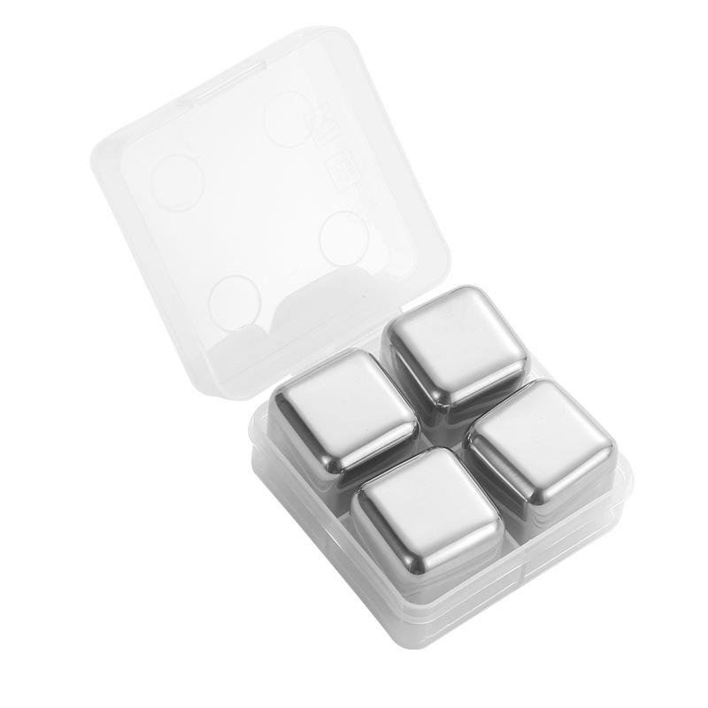 Picture of Cross-border 304 stainless steel ice cubes quick-frozen metal ice cubes suit titanium-plated golden ice wine stone whiskey stone ice particles