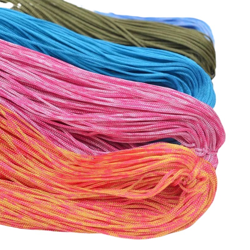 Factory wholesale hollow line DIY Ice Silk line handmade braided line hat line summer cool hat ring bag braided Special
