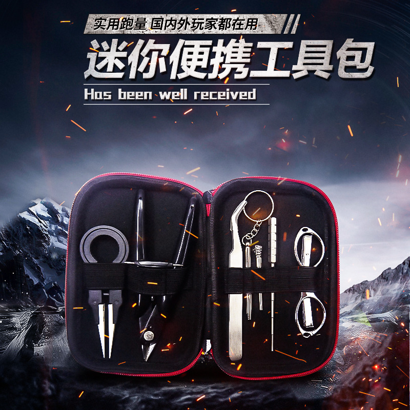 Multifunctional Tool Bag Set Blacksmith Tool Bag DIY Tool Accessories Heating Wire Winding Rod Ceramic Tweezers