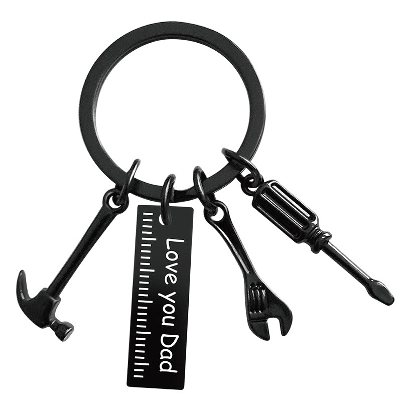 Christmas Father Holiday Gift if Daddy Can'T Fix It Hammer Screwdriver Wrench Keychain