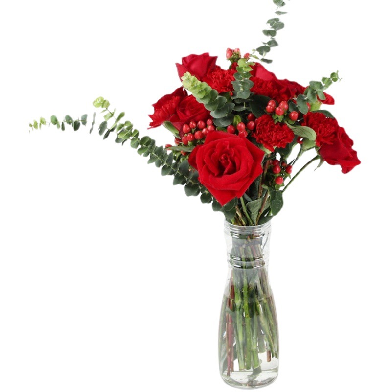 Flower Companion Shadow New Simple Transparent Flower Blossom Liner Base Flower Vase Packaging Flower Flower Artifact