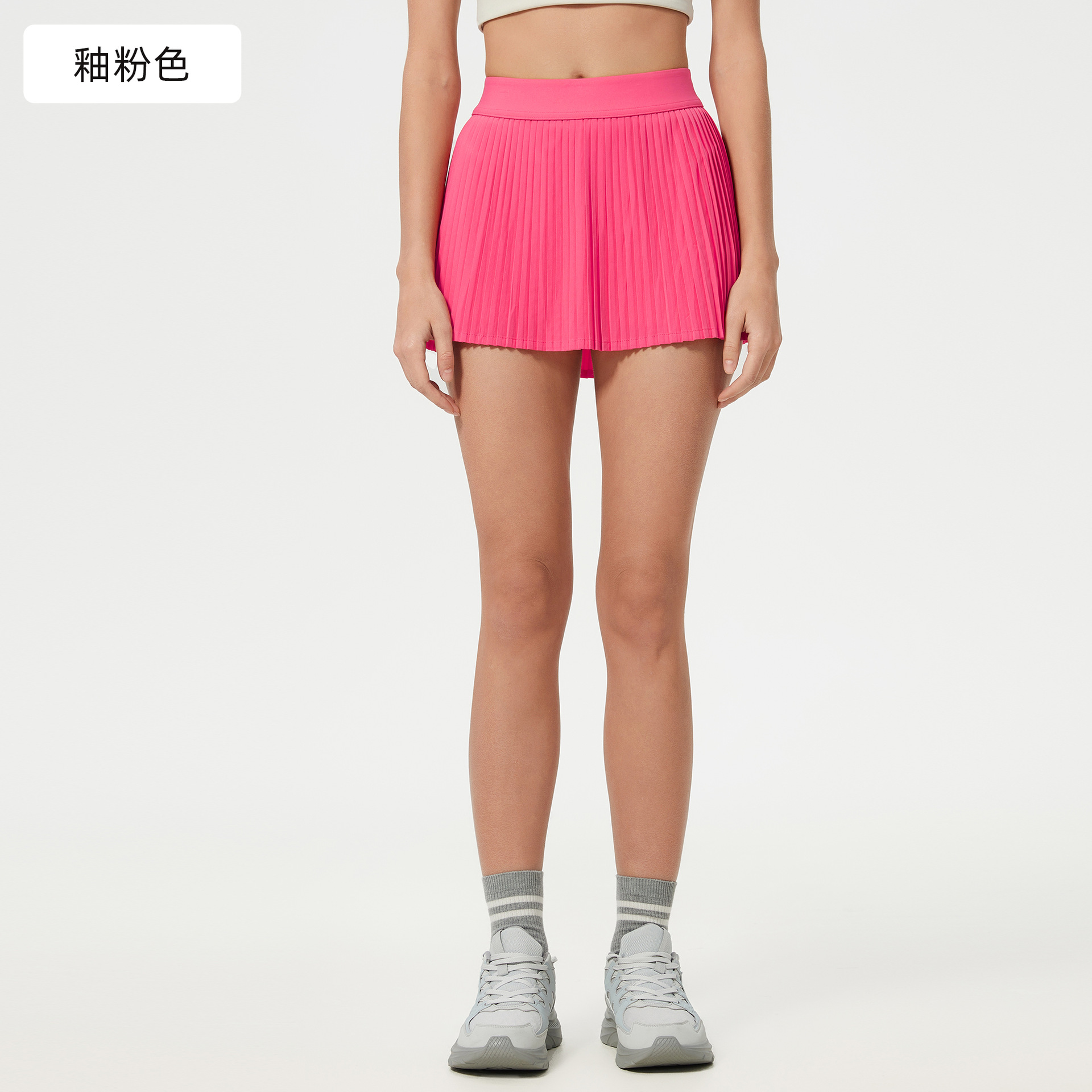 Picture of Ice Breathable Outdoor Sports Skirt Women's Belt Lining Anti-running Tennis Skirt Yoga Fitness Skirt D25008