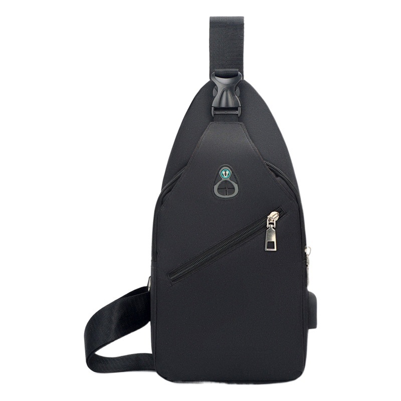 Picture of Men's Crossbody Bag Waterproof usb Charging Chest Bag Travel Riding Crossbody Bag Men's Chest Bag Casual Trendy Crossbody Bag