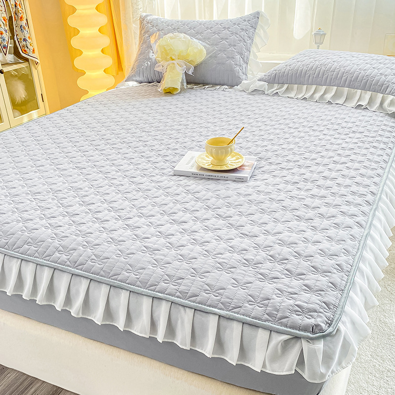 Picture of Class A Thickened Bed Cover Padded One-piece Bed Cover Nantong Hotel Simmons Mattress Protective Cover All-inclusive Non-slip Bed Sheet