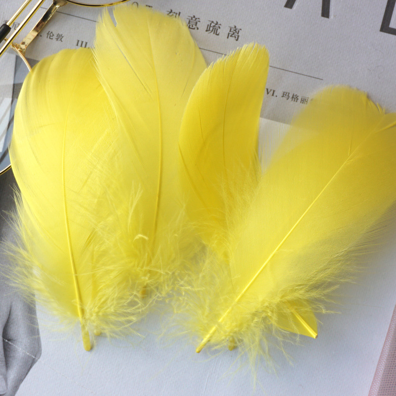 Picture of Color feather DIY floating dyeing goose feather dream catcher wave ball gift box filling decorative materials wholesale