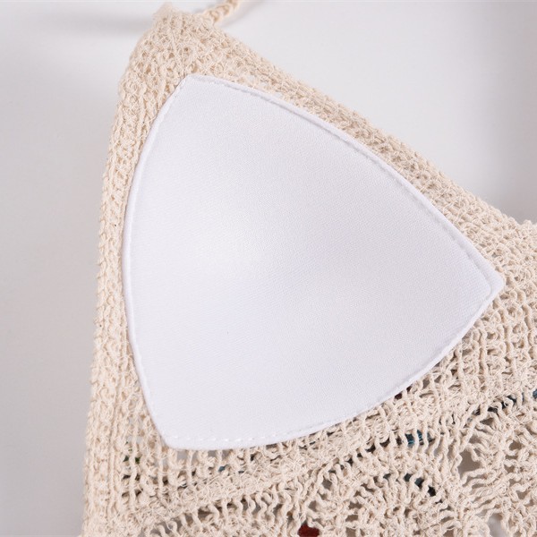 Picture of Sexy Camisole Lace-up Hollow Bohemian Ethnic Style Embroidered Inner Women's Top Bra