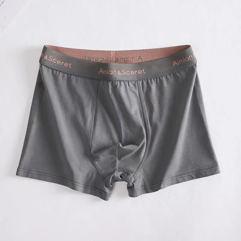 Picture of 260kg wearable cotton men's underwear men's cotton plus size graphene antibacterial crotch seamless boxer men's underwear
