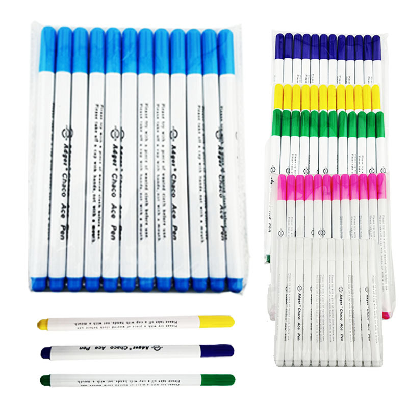Non-Woven Fabric DIY Faded Pen/Water-Soluble Pen/Air-Erasable Pen Purple Pink Blue White Handbook