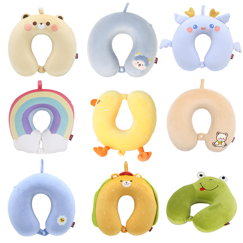 Cartoon animal slow rebound memory cotton U-shaped pillow leisure house office travel neck pillow neck pillow U-shaped pillow wholesale