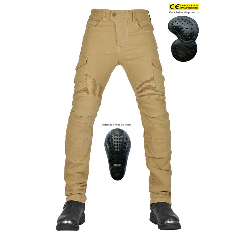 Picture of VOLERO motorcycle jeans men and women knight army green overalls anti-fall pants motorcycle anti-fall 06 riding pants