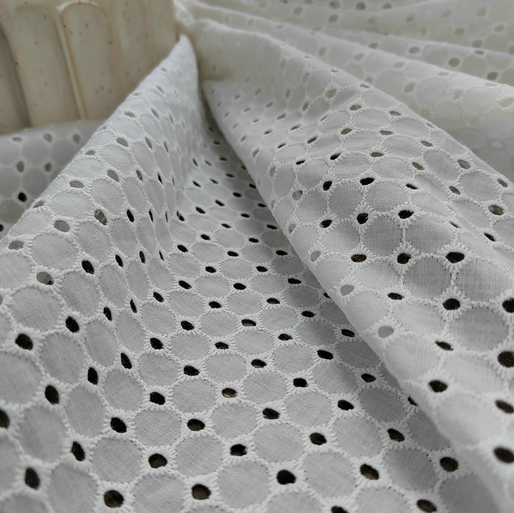 Picture of EG-1908100 9088 cotton embroidered cotton embroidered lace carved embroidery perforated embroidery