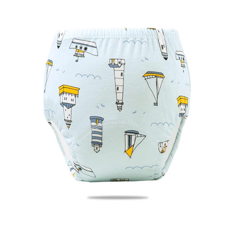 Picture of Toilet Training Pants Diaper Pants Baby Summer Diaper Pocket Universal Gauze Diaper Wet Artifact Washable Diaper Pants
