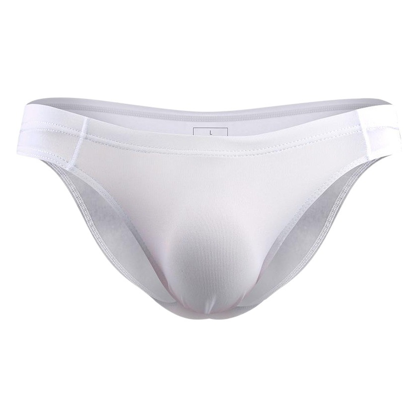 Men's underpants ice silk breathable sexy thin U-convex transparent one-piece seamless underpants