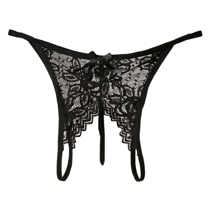 No-Wash Large Size Sexy Intimates for Women Sexy Lace Thong Temptation Sm Pearl Massage t Pants Low Waist