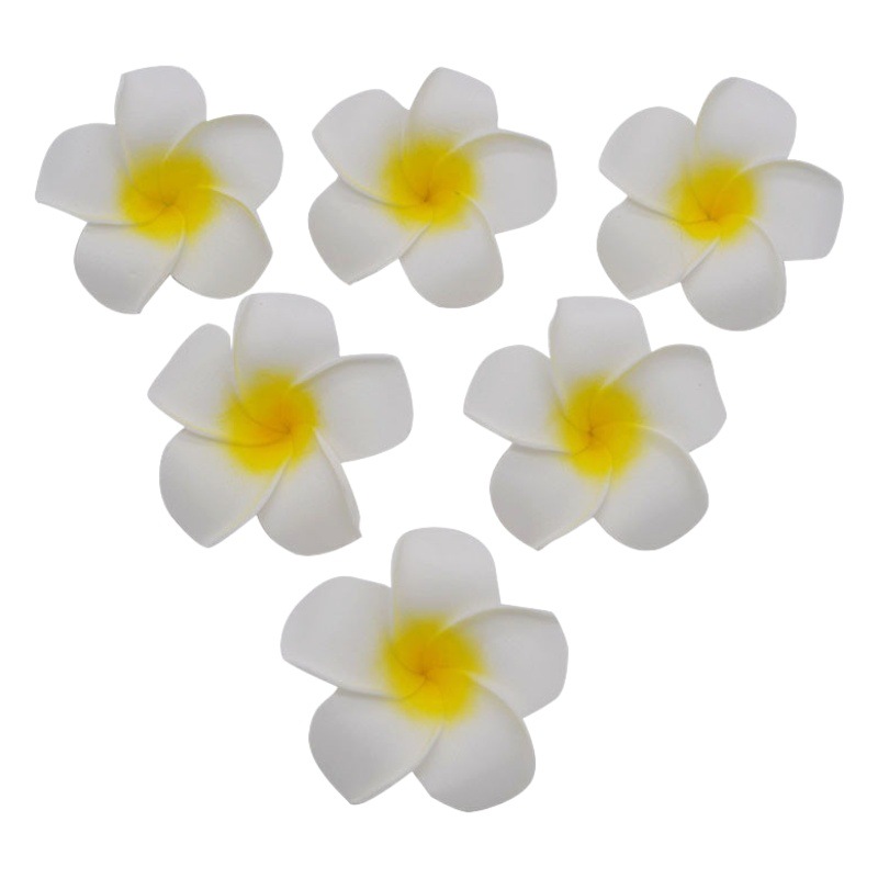 Picture of Supply 5/6/7/8/9cm frangipani hairpin headdress pe foam flower Thai coconut milk swimsuit accessories