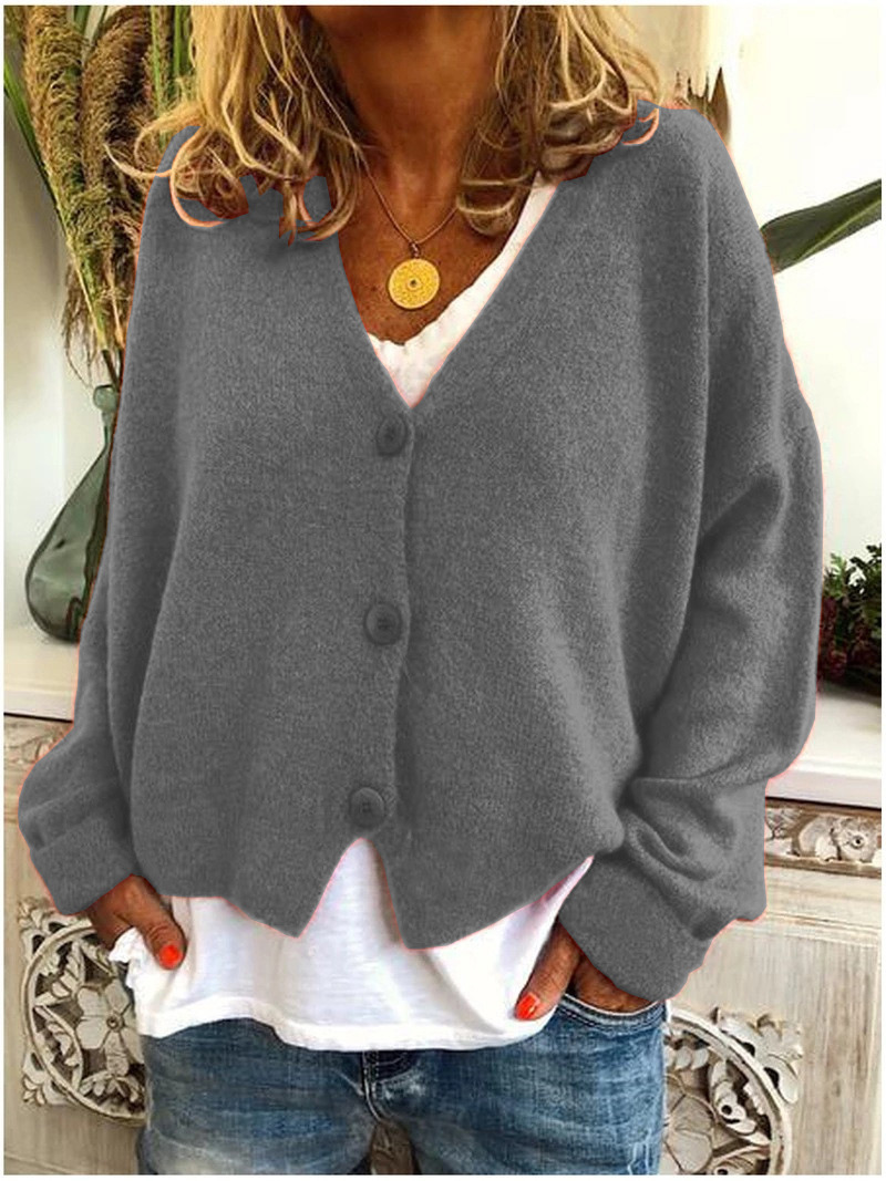 Picture of 2022 Europe and the United States cross-border Women's eBay Amazon wish autumn and winter explosions casual loose sweater knitted cardigan