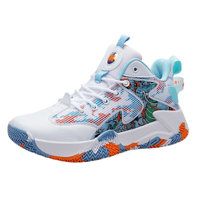 Basketball shoes men's shoes new summer mesh primary and secondary school students big children children sneaker cement ground combat boots sneakers