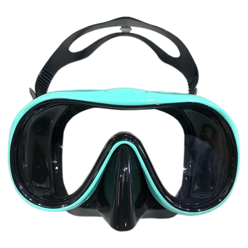 Picture of New diving goggles large frame HD adult snorkeling mirror tempered glass liquid silicone mask diving equipment