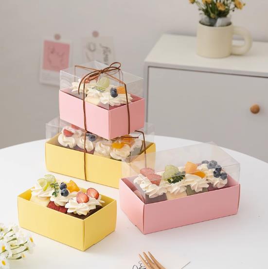 Cut Tiger Skin Swiss Roll Packing Box Macaron Dessert Baking Cake Packing Box Menglong Towel Quilt Roll