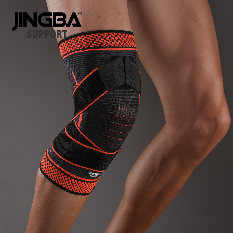 JINGBA Sports Knee Pad Basketball Riding Football Mountaineering Outdoor Fitness Knee Compression Nylon Pad Manufacturers