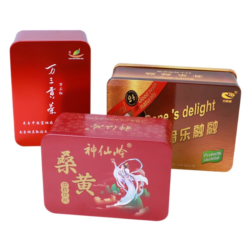 Can Making Manufacturer Tinplate Cans, Pharmaceutical and Health Care Product Packaging Boxes, Rectangular Ganoderma Powder and Ginseng Tin Boxes, Special-Shaped