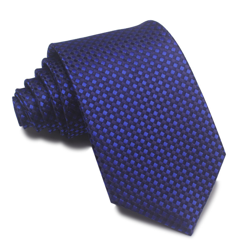 Picture of 25 New 8cm Polyester Jacquard Stripesd Tie 7cm Men's and Women's Business Formal Wear Casual High-End Red Black Blue