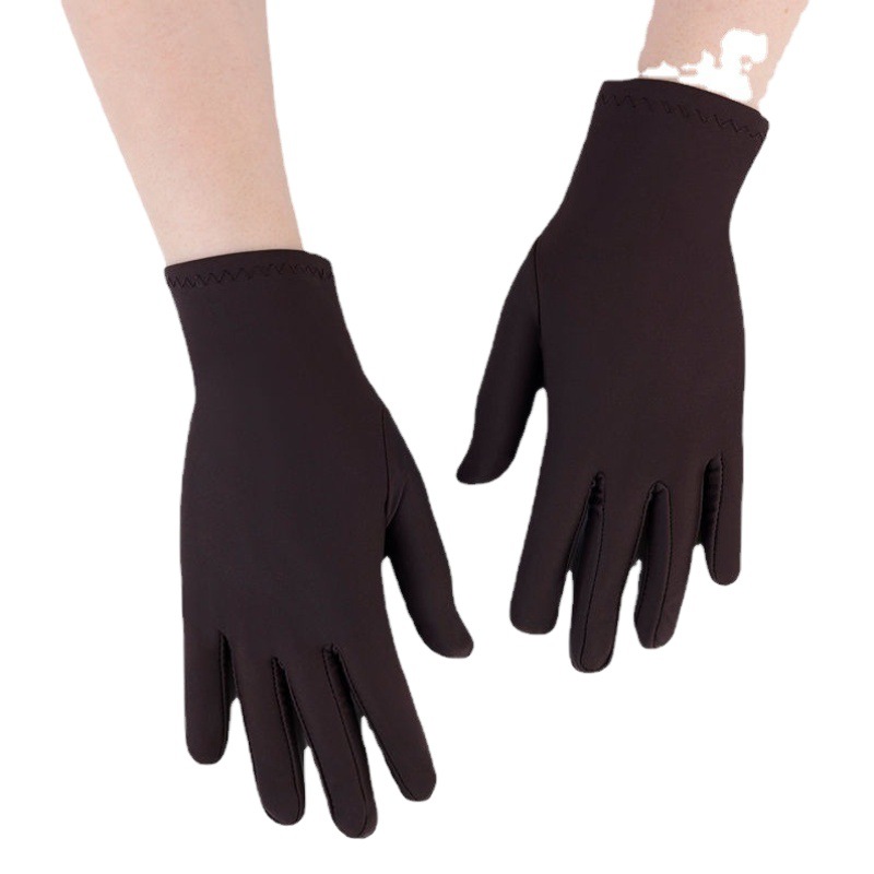 Spandex Gloves Spring and Summer White Ceremonial Thin Short Elastic Gloves for Men and Women Tight White Gloves Jewelry Gloves