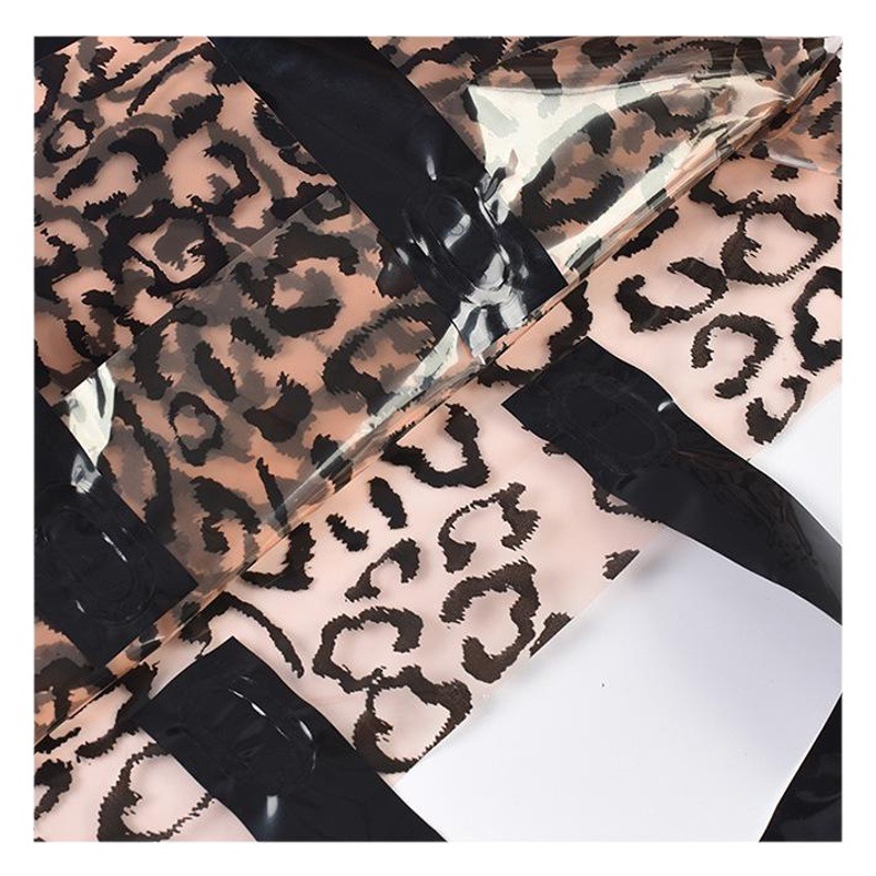 Factory wholesale plastic transparent plastic packaging bag gift clothing shopping horizontal plastic bag printing logo bag