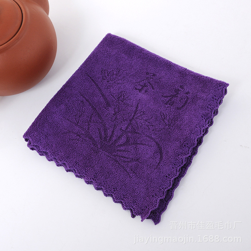 Picture of Tea Towel Thickened Absorbent Tea Towel Tea Table Rag Small Square Towel Kung Fu Tea Mat Pot Towel Independent Packaging Fixed Logo