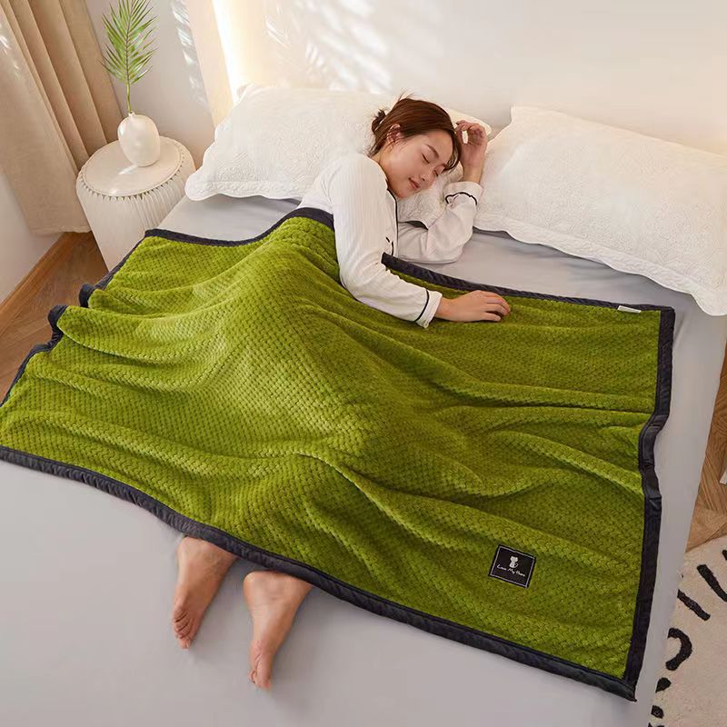 Wholesale Blankets, Flannel Blankets, Coral Velvet Office Nap Blankets, Thickened Velvet Blankets, Summer Air Conditioning Blankets