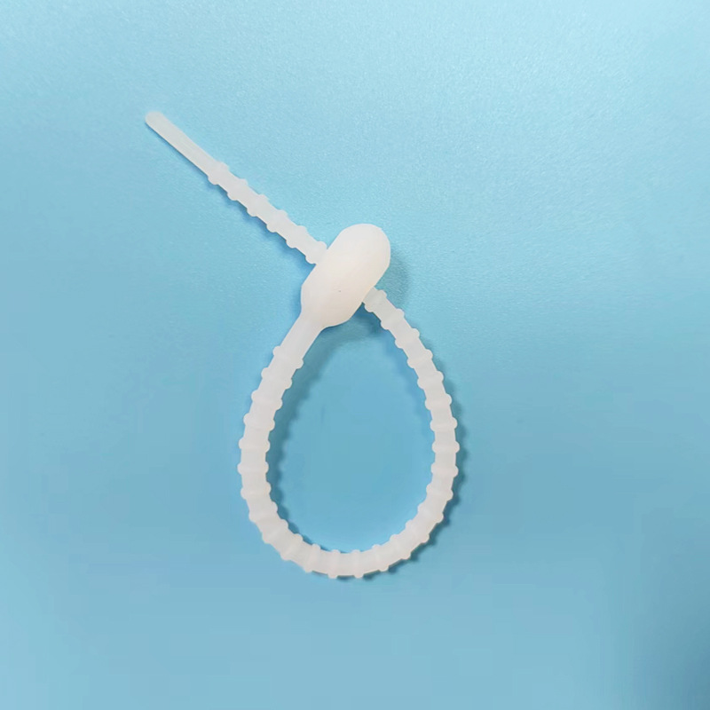 Picture of 215mm silicone cable tie data line storage finishing winder DIY key chain jewelry pendant color lanyard