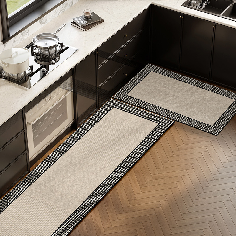 Picture of Kitchen Floor Mat Water Absorbent Oil-proof Light Luxury High-level Wash-free Diatom Mud Non-slip Mat Household Door Mat