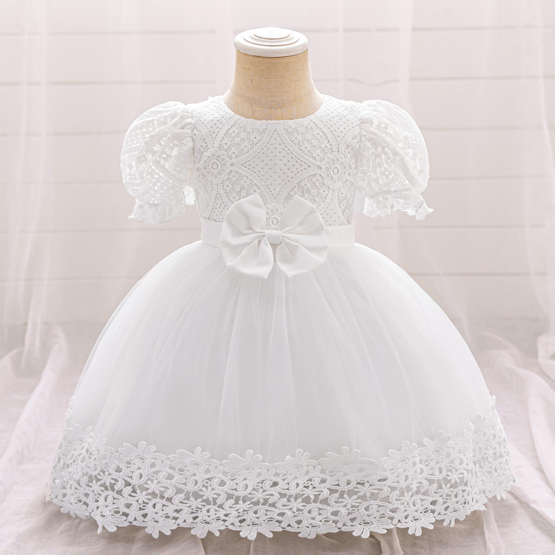 Picture of Amazon New Girls' Dress Embroidered Bow Princess Dress Flower Girl dress Party Dress Kids Dress