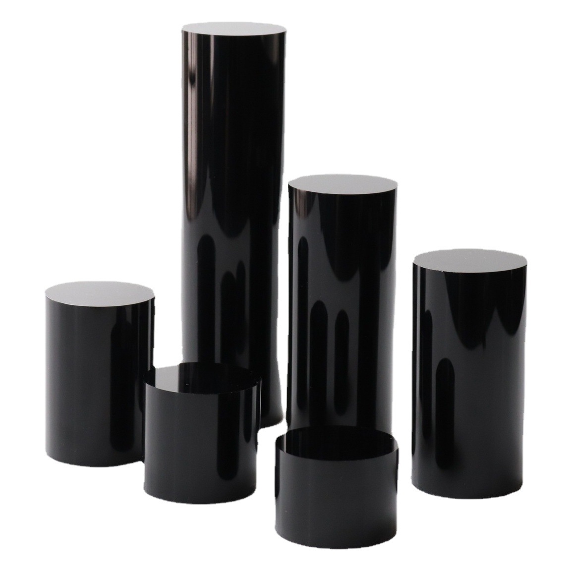 Acrylic Jewelry Display Stand Ornaments Round Column Jewelry Props Jewelry Exhibition Stand