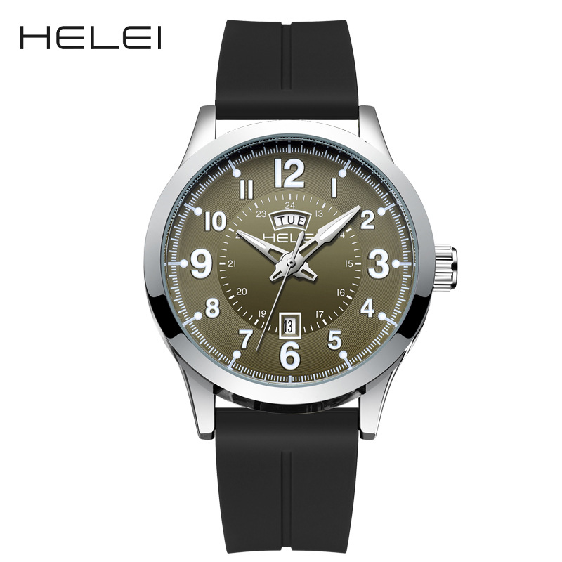 Picture of AliExpress HELEI original brand outdoor sports men's quartz watch waterproof wrist watch luminous a generation of hair