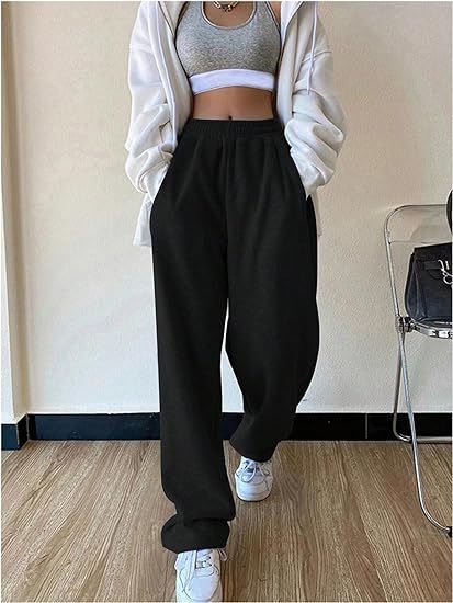 Cross-border Amazon wish Independent Station ebay European and American Foreign Trade Women's Wear Autumn and Winter Straight Casual Sports Pants Women