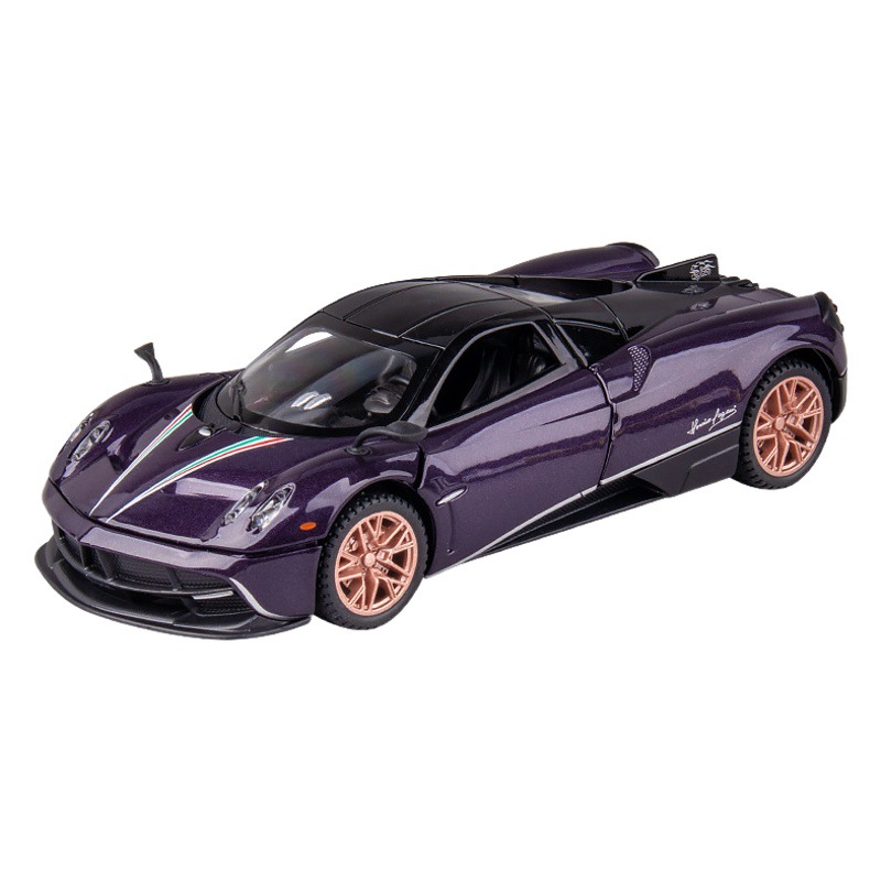 (Boxed) 1:32 alloy Pagani Chinese dragon sports car car model with sound and light cool toy children's ornaments