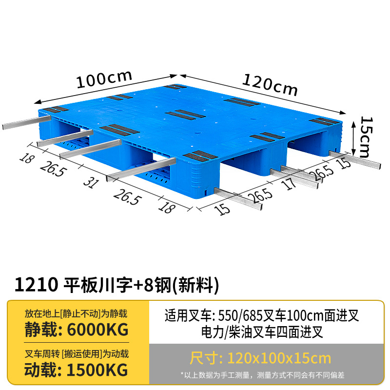 Picture of Industrial Plastic Pallet Forklift Warehouse Stereo Library Logistics Cargo Pallet Plastic Pallet Platform Flat Sichuan Characters