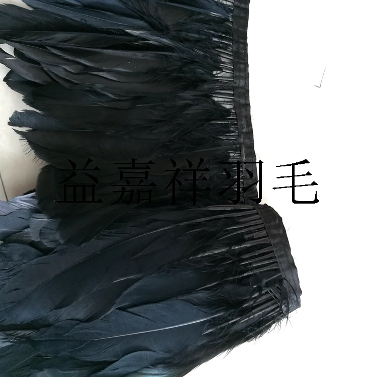 Skirt accessories feather lace encryption lengthened goose feather large floating cloth edge color goose feather cloth belt