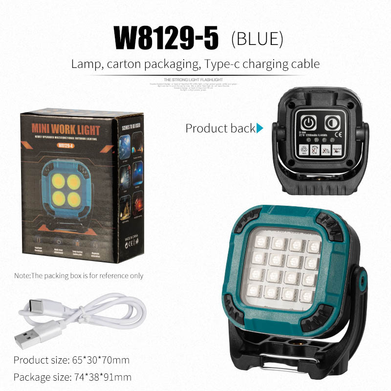 Picture of Cross-border full-scene working lamp multi-gear rotating lamp holder strong magnetic adsorption garden lamp outdoor camping lamp inspection lamp